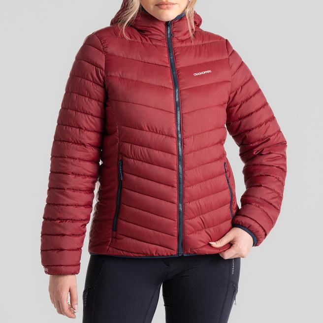 Craghoppers Red Compresslite Hooded Jacket