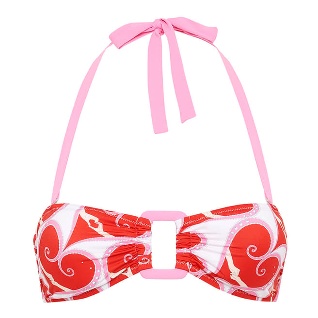 Paolita Red Heartbreaker Rhodes Bikini Top