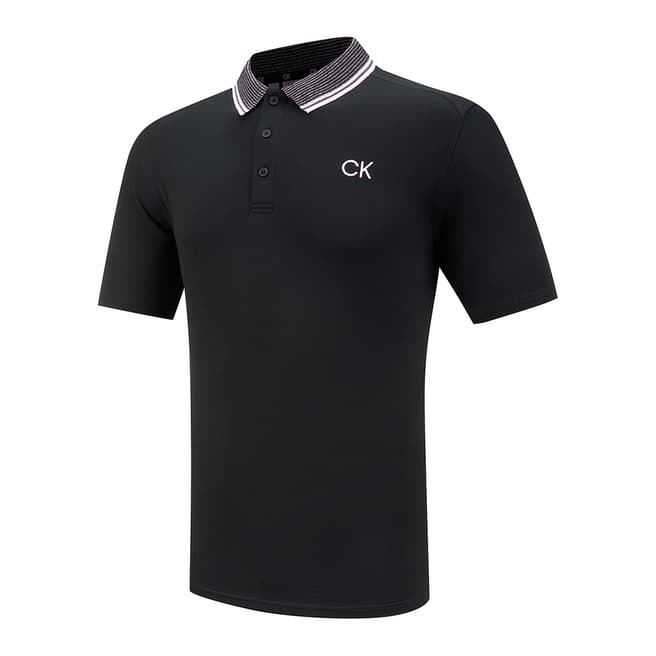 Calvin Klein Golf Black Calvin Klein Polo Shirt