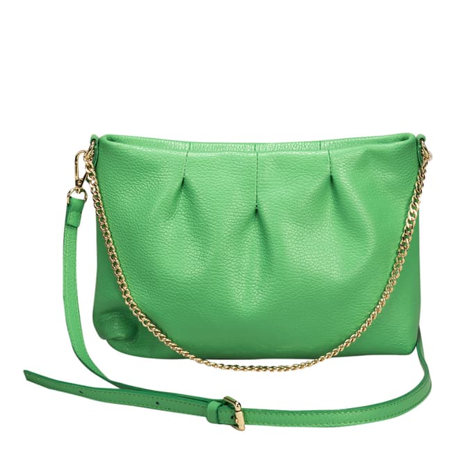 Massimo Castelli Green Leather Crossbody Bag