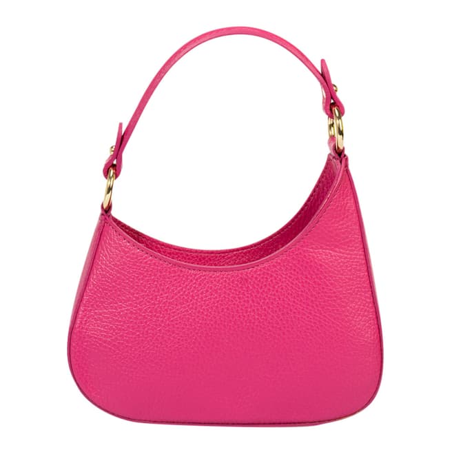 Massimo Castelli Pink Leather Shoulder Bag