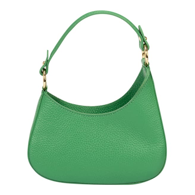 Massimo Castelli Green Leather Shoulder Bag