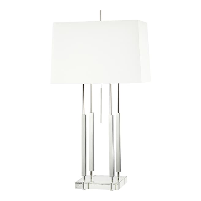Hudson Valley Rhinebeck Small Table Lamp, Silver