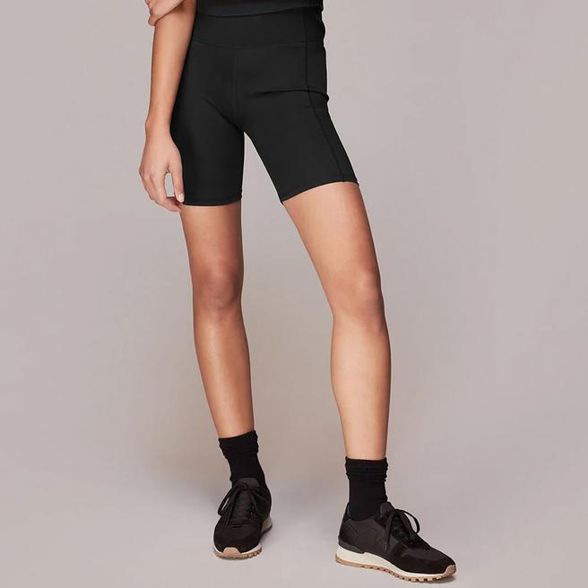 WHISTLES Black Ribbed Shorts