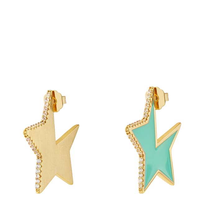 Celeste Starre 18K Recycled Gold Disco Stars Earrings