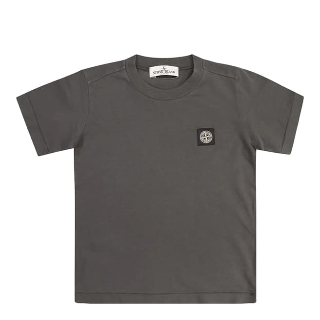 Stone Island Charcoal Cotton Jersey T-Shirt