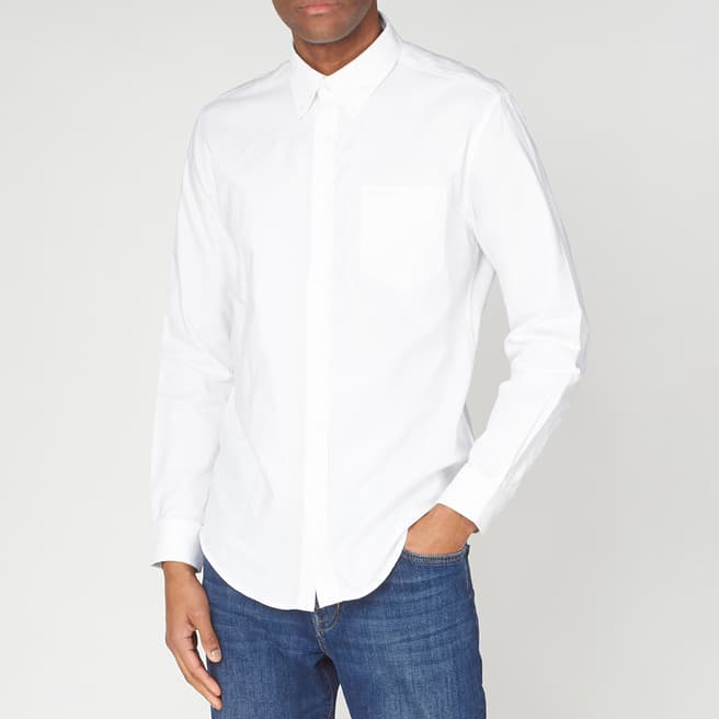 Ben Sherman White Cotton Oxford Shirt