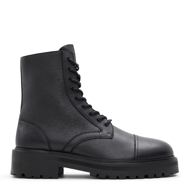 Aldo Black Northfield Leather Lace Up Boots