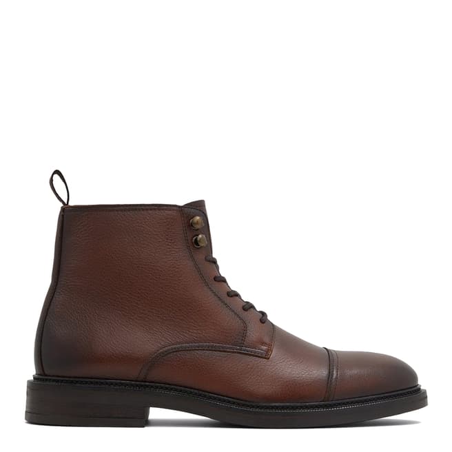 Aldo Dark Brown Leather Boots