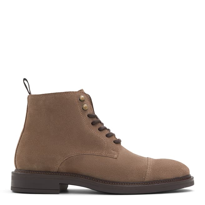 Aldo Beige Unilis Leather Ankle Boots