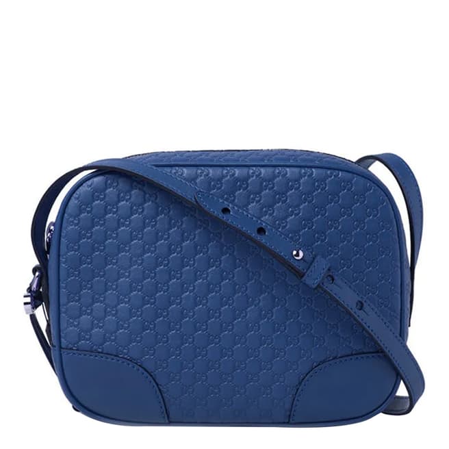 Gucci Gucci Blue Microguccissima Crossbody Bag