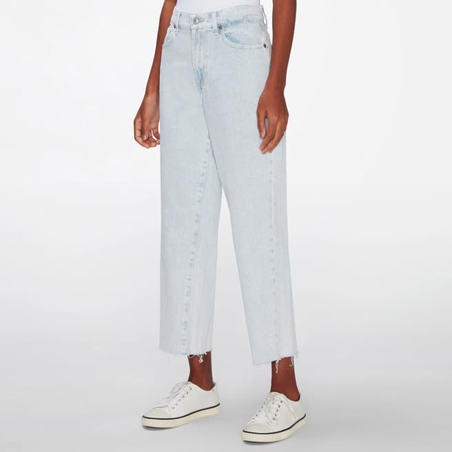7 For All Mankind Light Wash Modern Straight Stretch Jeans