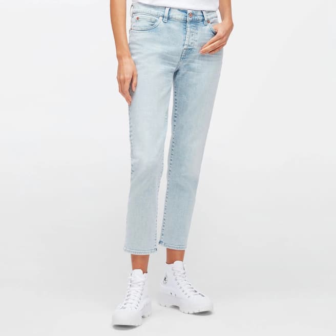7 For All Mankind Light Blue Asher Slim Stretch Jeans