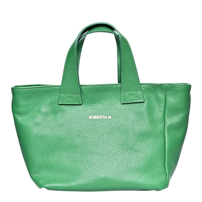 Roberta M Green Italian Leather Handbag