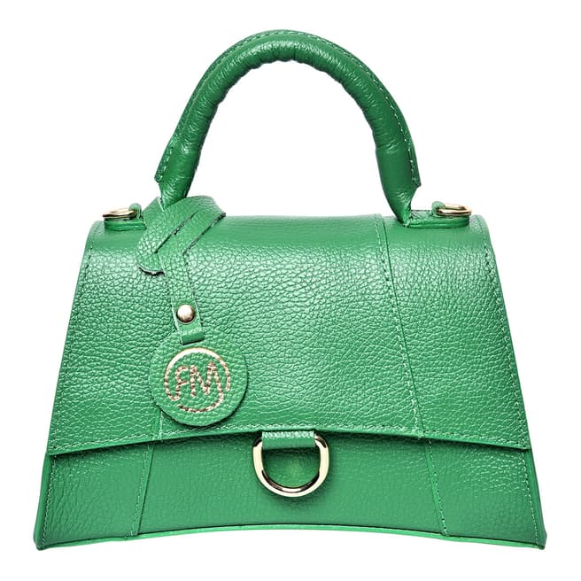 Roberta M Green Italian Leather Crossbody bag
