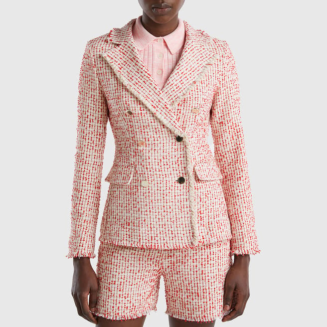 United Colors of Benetton Pink Double Breasted Blazer