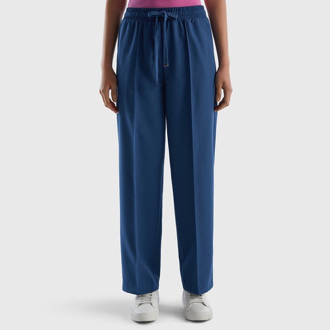 United Colors of Benetton Blue Straight Leg Trousers