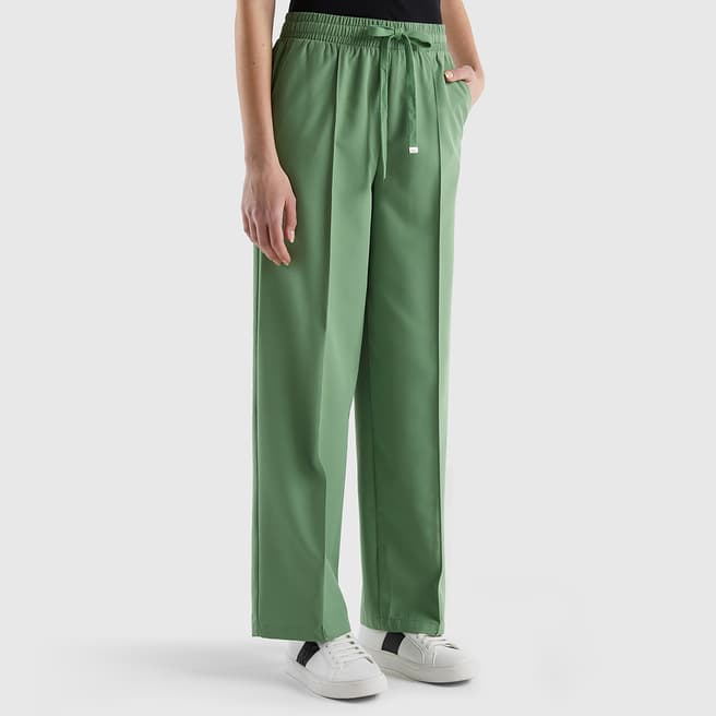 United Colors of Benetton Green Straight Leg Trousers