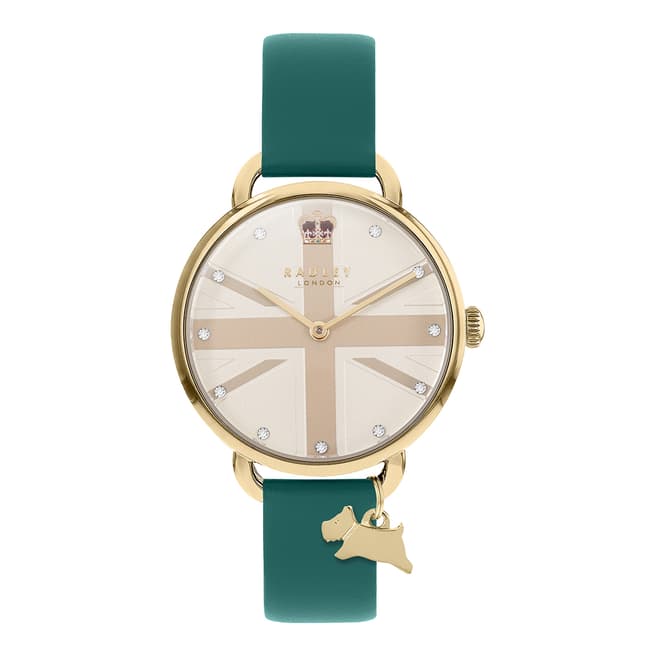 Radley 25Th Coronation Anniversary Camden Collection Open Shoulder Teal Watch
