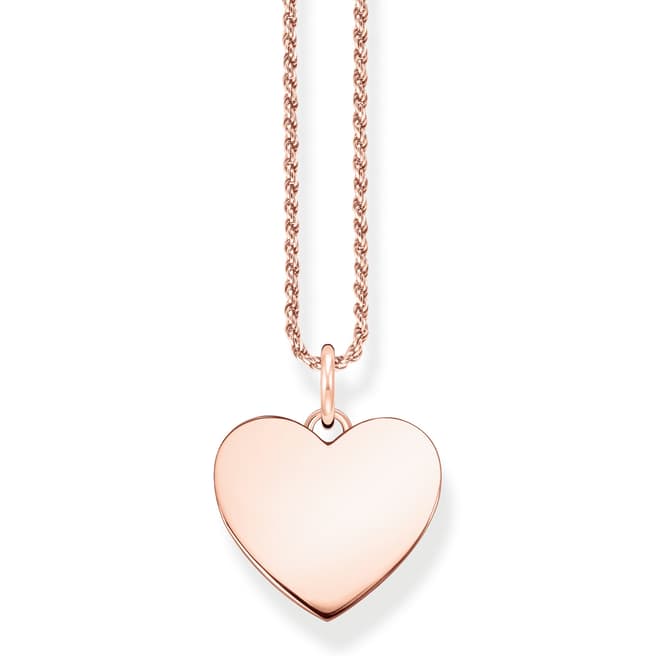 Thomas Sabo Rose Gold Glam & Soul Heart Necklace