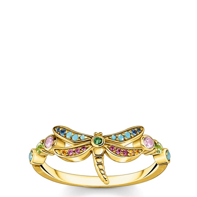 Thomas Sabo Yellow Gold Butterfly Glam & Soul Ring