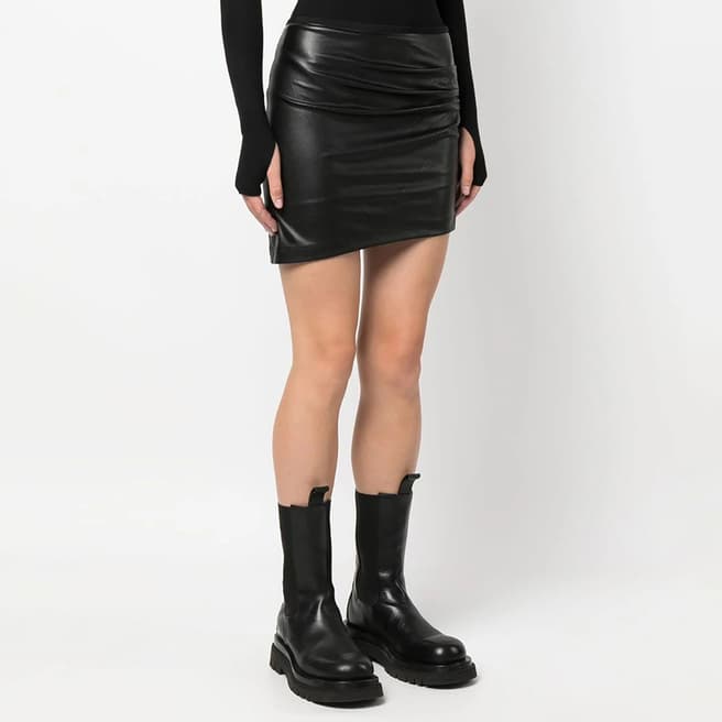 HELMUT LANG Black Twist Mini Skirt
