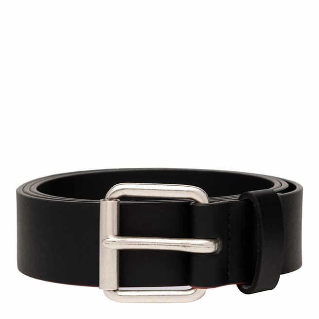 Replay Black Clean Leather Belt