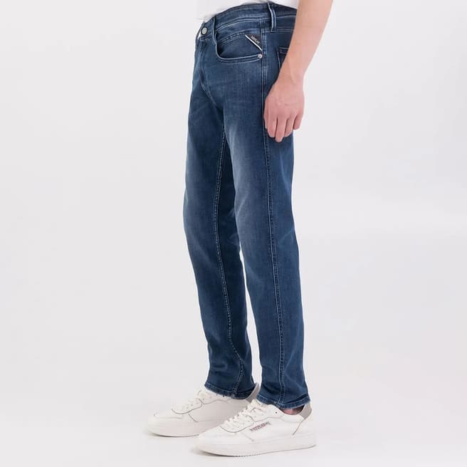 Replay Mid Blue Anbass Slim Stretch Jeans