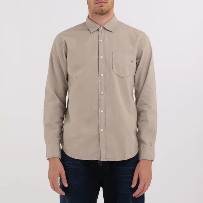 Replay Stone Chest Pocket Cotton Shirt