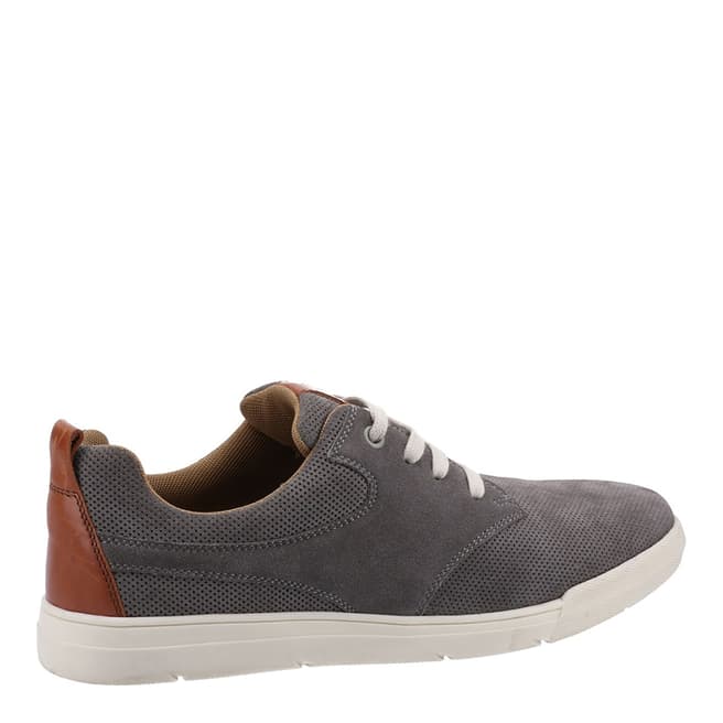 Hush Puppies Grey Michael Lace Up Trainer