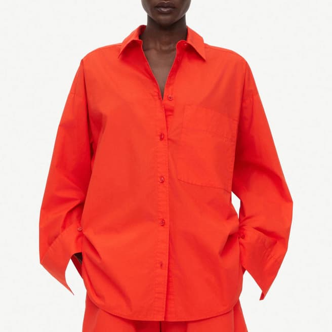 By Malene Birger Orange Derris Cotton Shirt