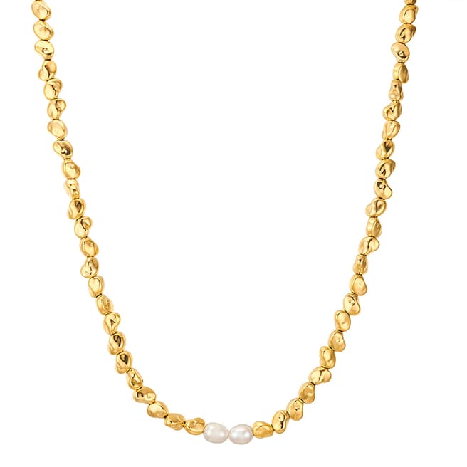 Perldor Yellow Gold Freshwater Pearl Necklace