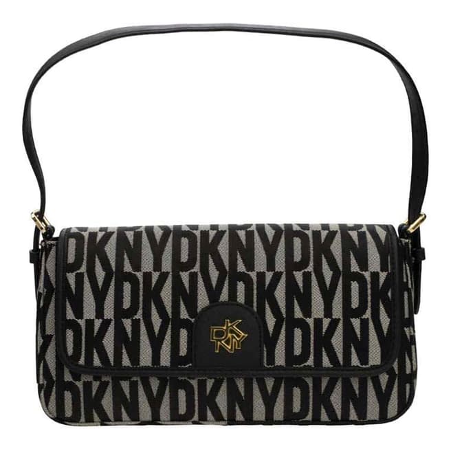 DKNY  Black Logo Carol Shoulder Bag