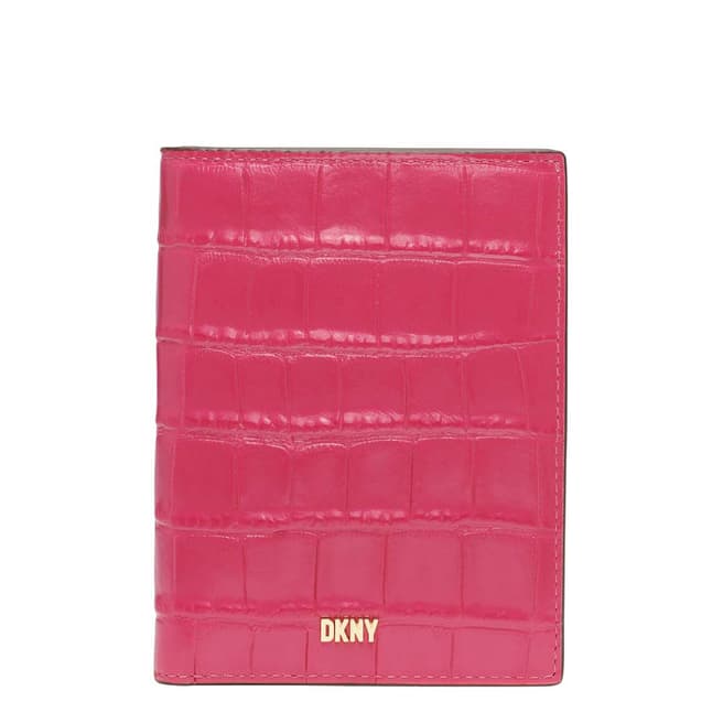 DKNY  Electric Pink MLighti Sidney Passport Case