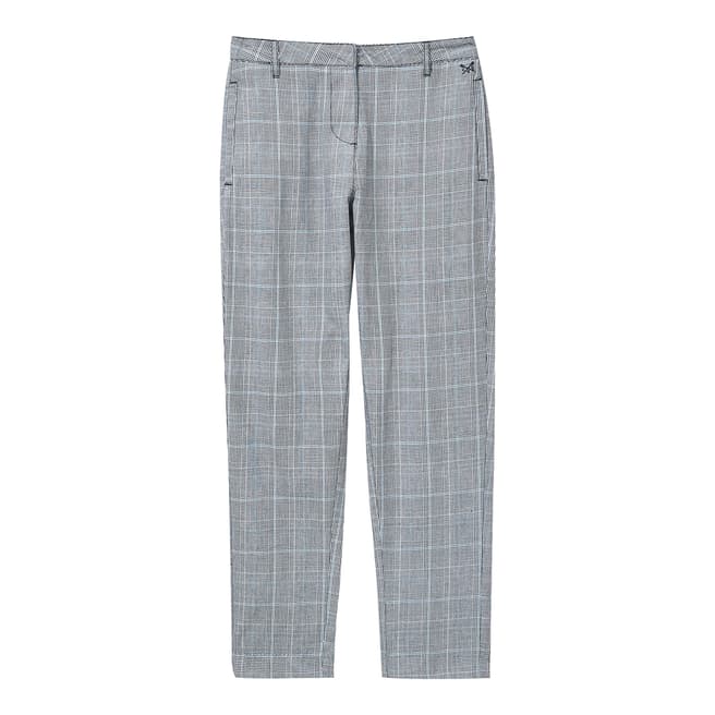 Crew Clothing Grey Check Trousers