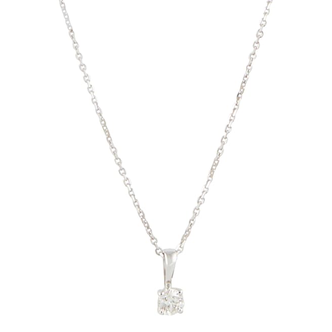 Diamond And Co Silver Diamond Pendant Necklace