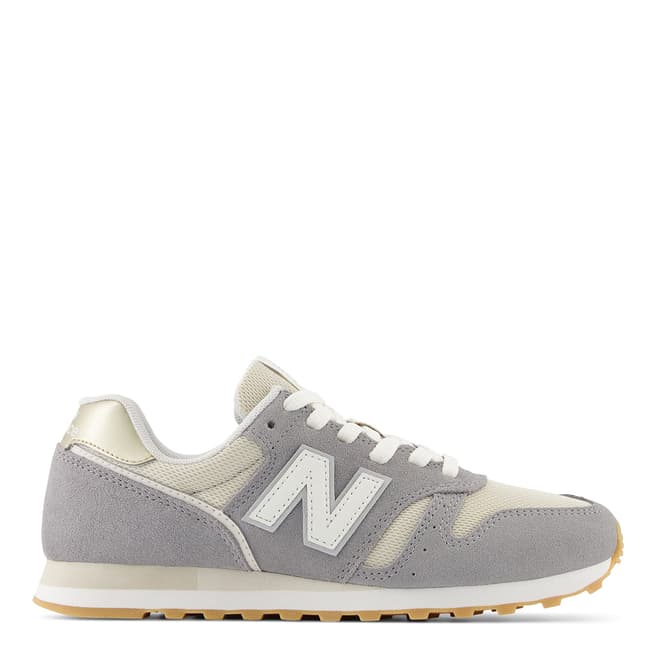 New Balance Unisex Grey And White 373 Trainers