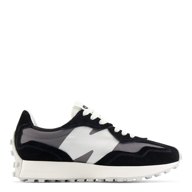 New Balance Unisex Black And Grey 327 Trainers