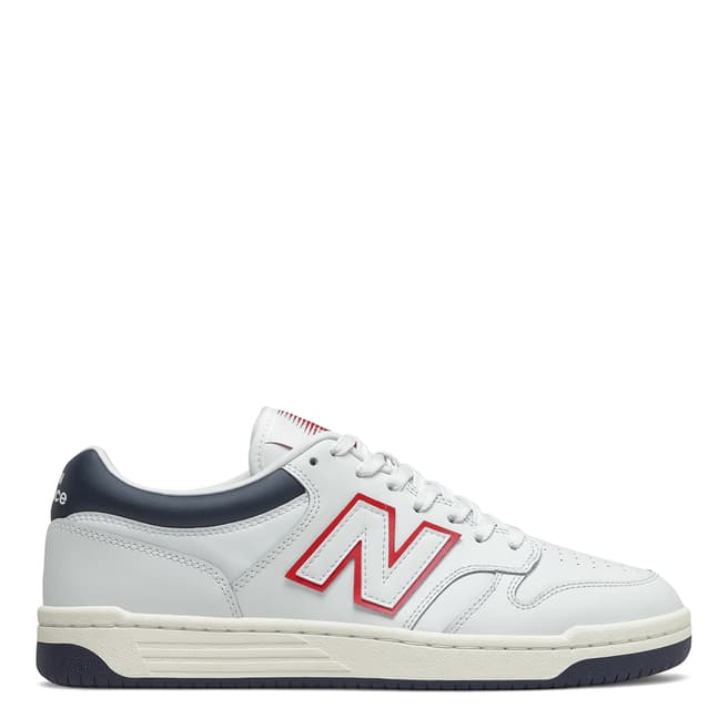 New Balance Unisex White And Navy 480 Trainers