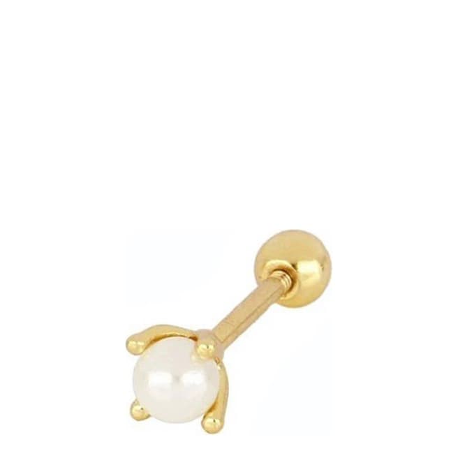 Ma Petite Amie Gold Pearl Stud Earrings
