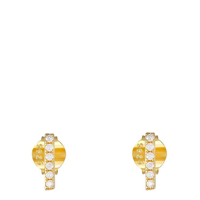 Ma Petite Amie Gold Plated Earrings with Swarovski Crystals
