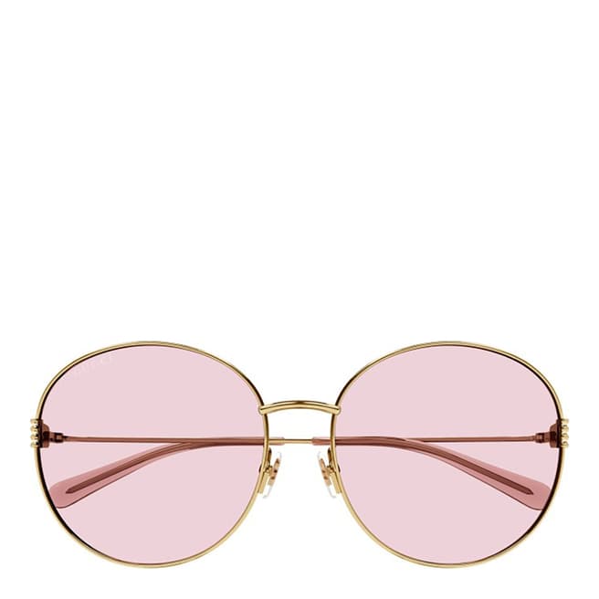 Gucci Women's Pink Gucci Sunglasses 60mm