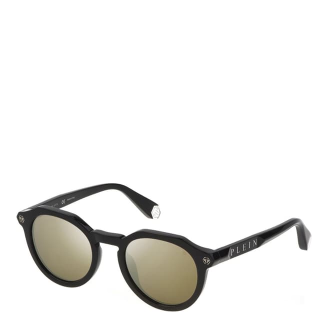 Philipp Plein Men's Black Philipp Plein  Globetrotter Sunglasses 51mm