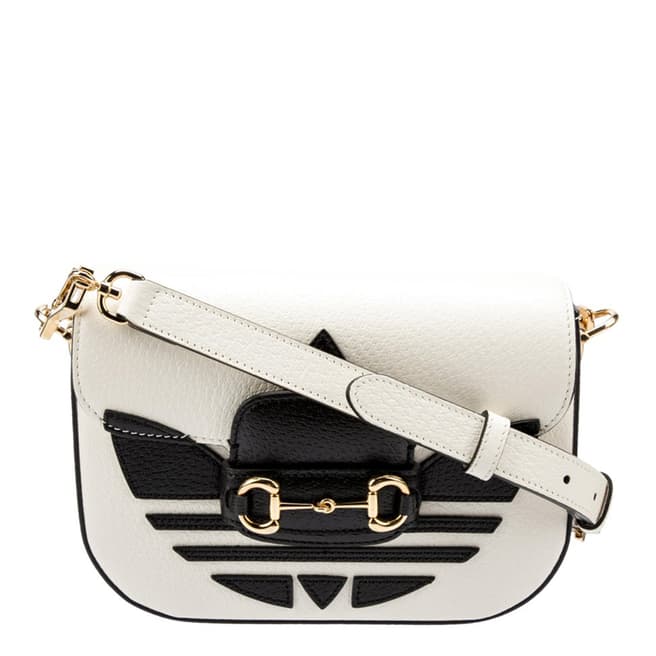 Gucci Adidas X Gucci White Horsebit 1955 Shoulder Bag