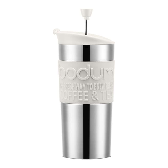 Bodum White Stainless Steel Vacuum Travel Coffee Maker 0.35L, 12oz