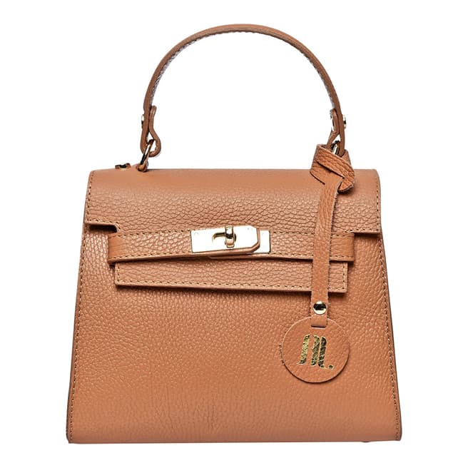 Anna Luchini Brown Leather Top Handle