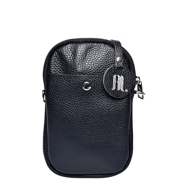 Anna Luchini Black Leather Crossbody bag
