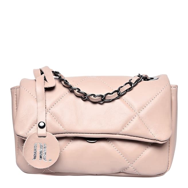 Anna Luchini Pink Leather Top Handle Bag