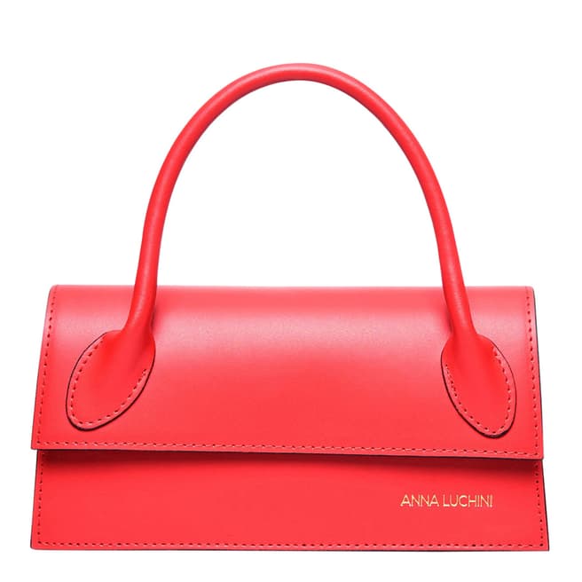 Anna Luchini Red Leather Crossbody bag