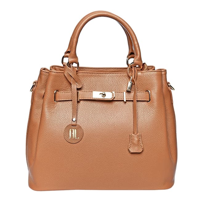 Anna Luchini Brown Leather Handbag